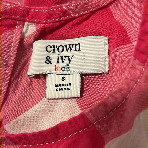 Crown and Ivy pink Gingham dress - Picture 3 of 3